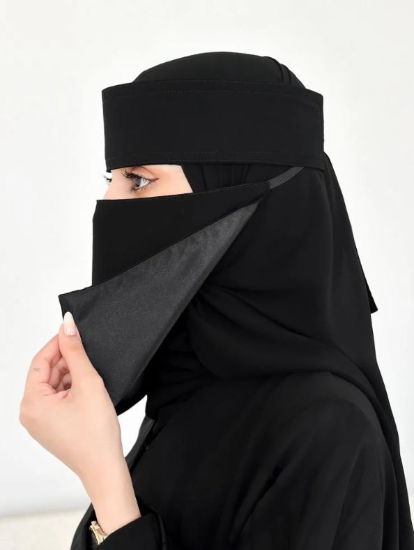 عدد 3 نقابات حرير قصير بربطه