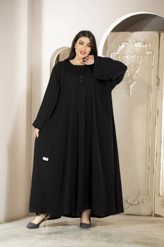 عباية كلوش مريحة مسكرة من الأمام